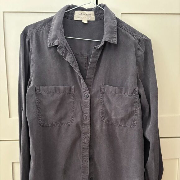 Anthropologie (Cloth & Stone) Button-down Shirt (XS) - Picture 2 of 4